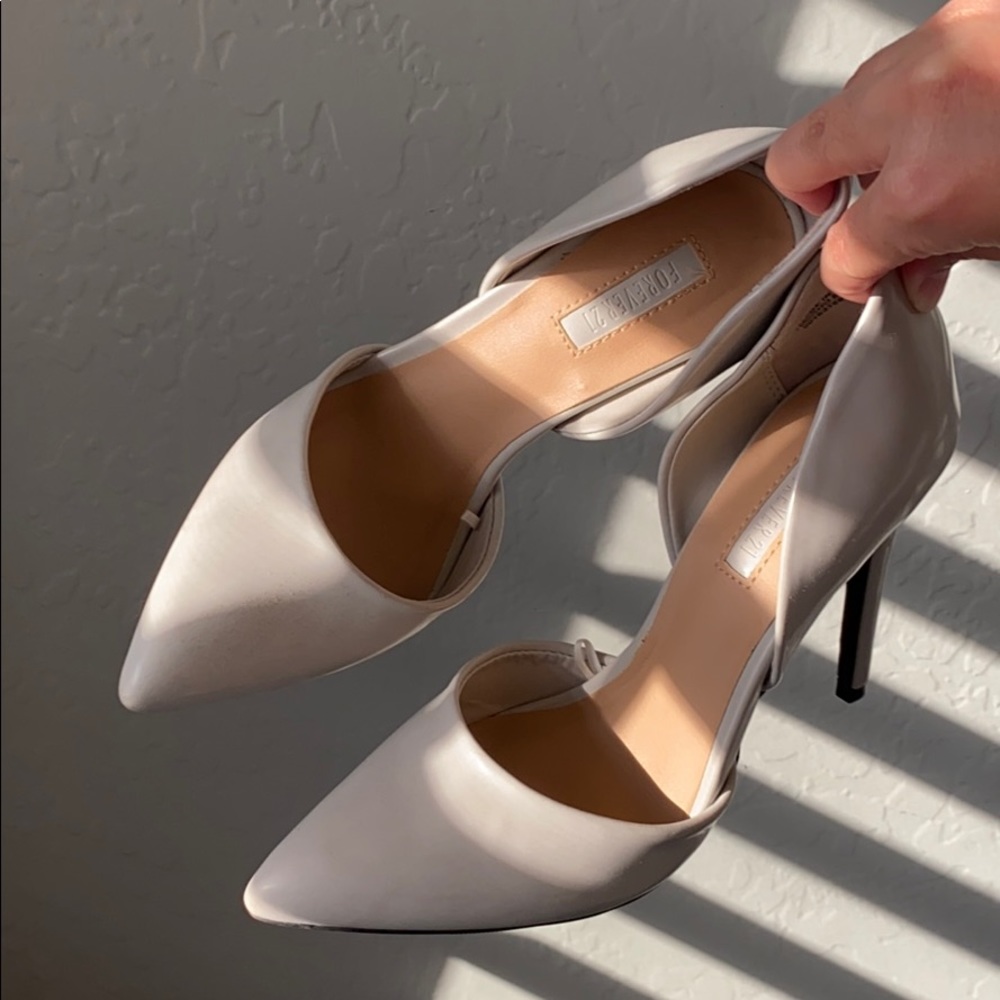 Forever21 Light Gray Heels
